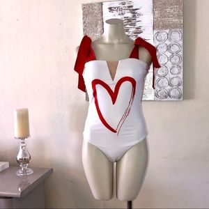 One piece swimsuit - I added rhinestone to make one of kind.